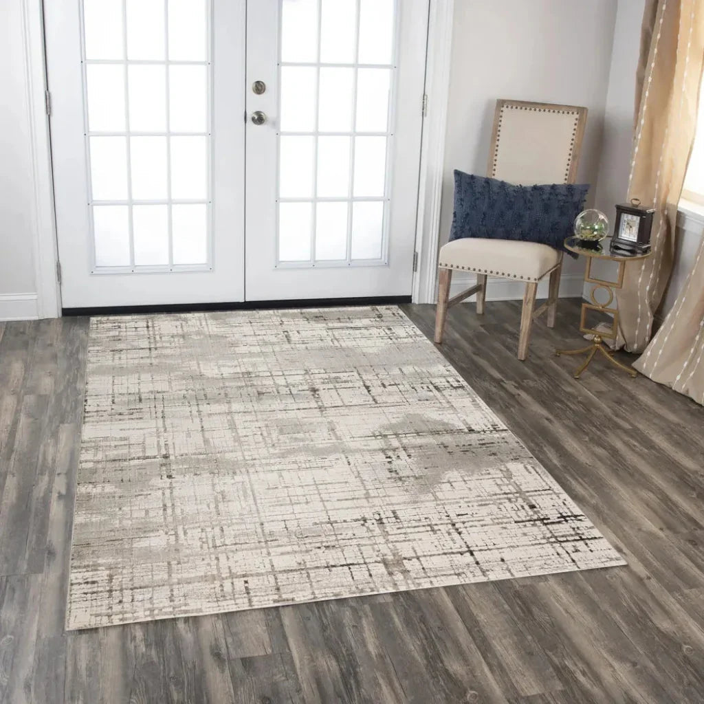 Bril Abstract Area Rugs For Living Room -- view 2