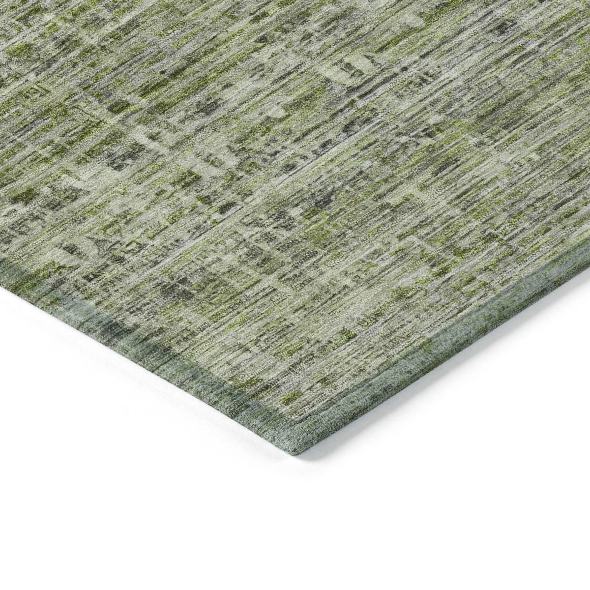 Irion Green Washable Indoor-Outdoor Rug