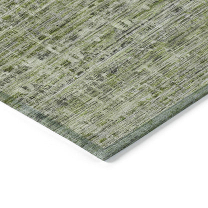 Irion Green Washable Indoor-Outdoor Rug