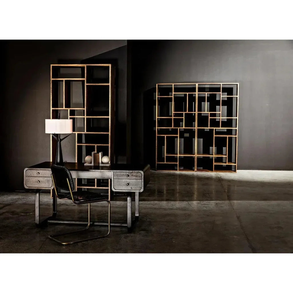 Malic Natural Wood Vertical Shelf -- view 10