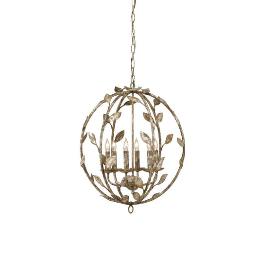 Chelsea House Botanical Leaf Italian Mastercrafted Chandelier