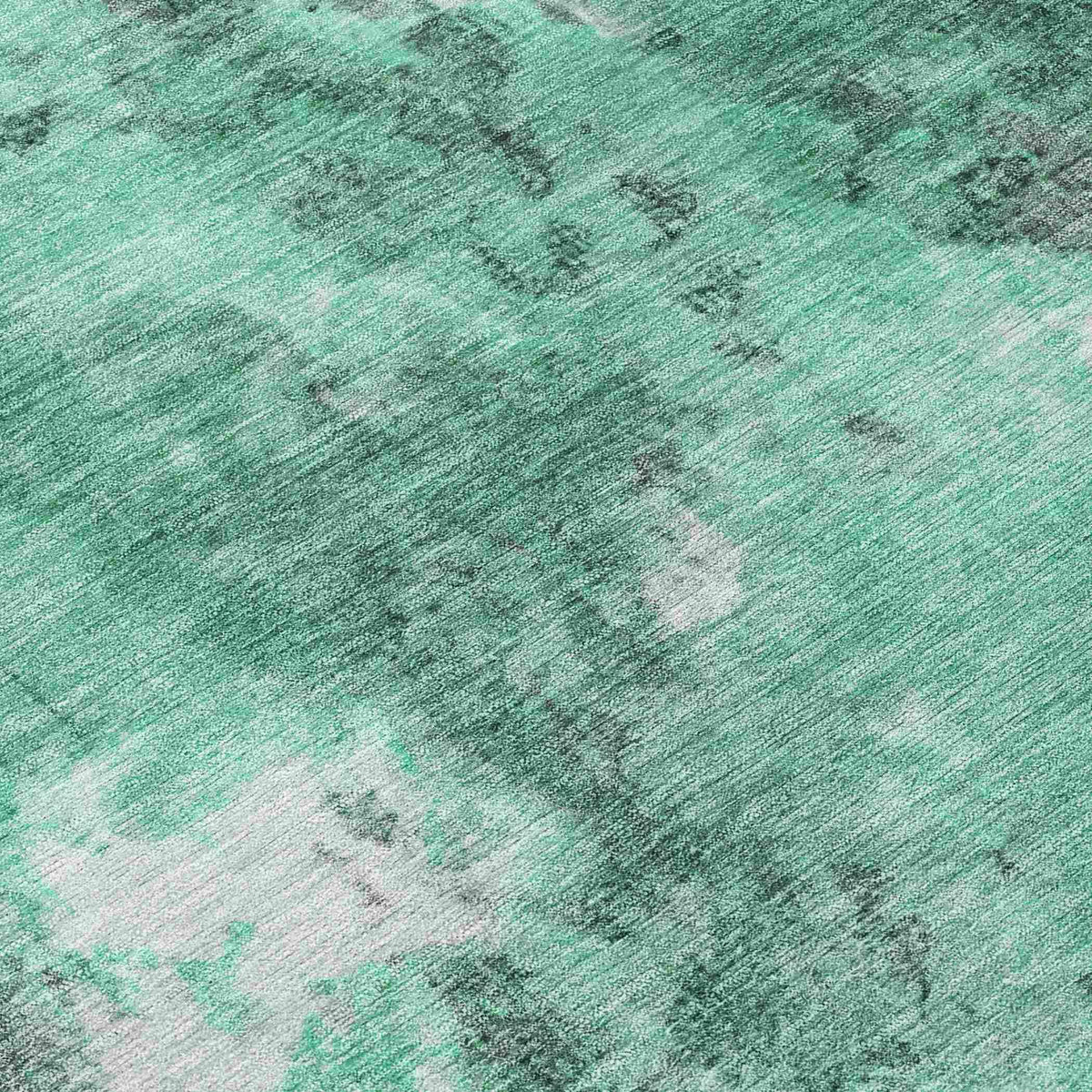 Jaelion Teal Washable Indoor-Outdoor Rug