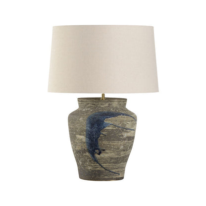 Wildwood Riku Modern Japanese Artistry Indigo Glaze Table Lamp