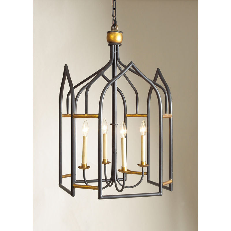 Chelsea House Seville Black Gold Five-Light Lantern