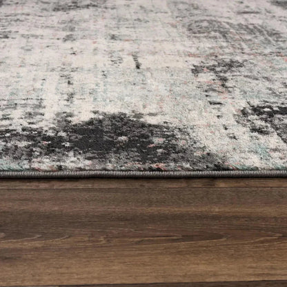 Chue Abstract Gray Kitchen Hallway Runner Rug - LOOMLAN - LOOMLAN - Area Rugs