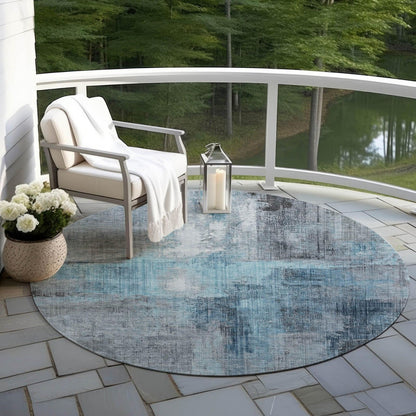 Jaelor Sky Washable Indoor-Outdoor Rug