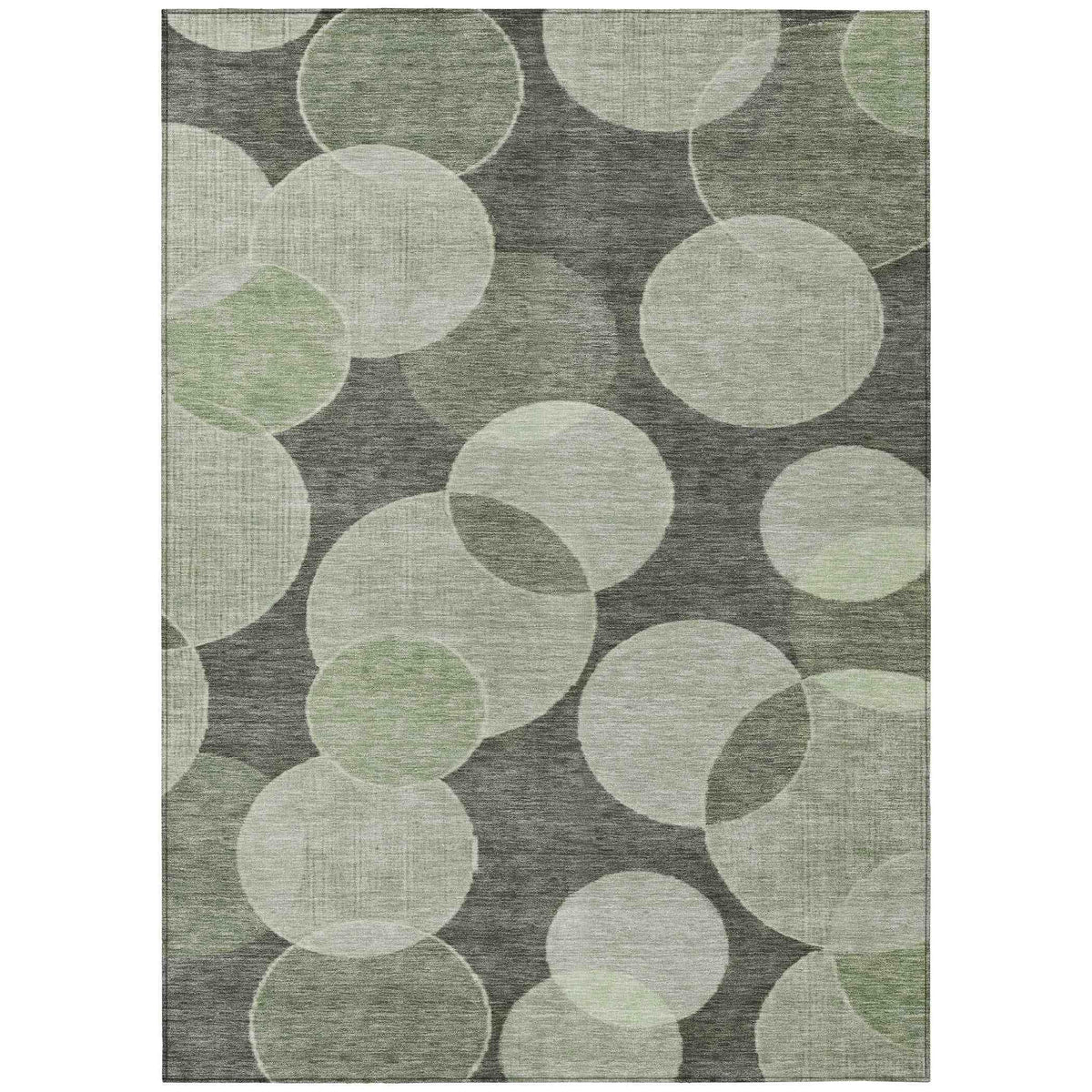 Jaelanor Green Washable Indoor-Outdoor Rug