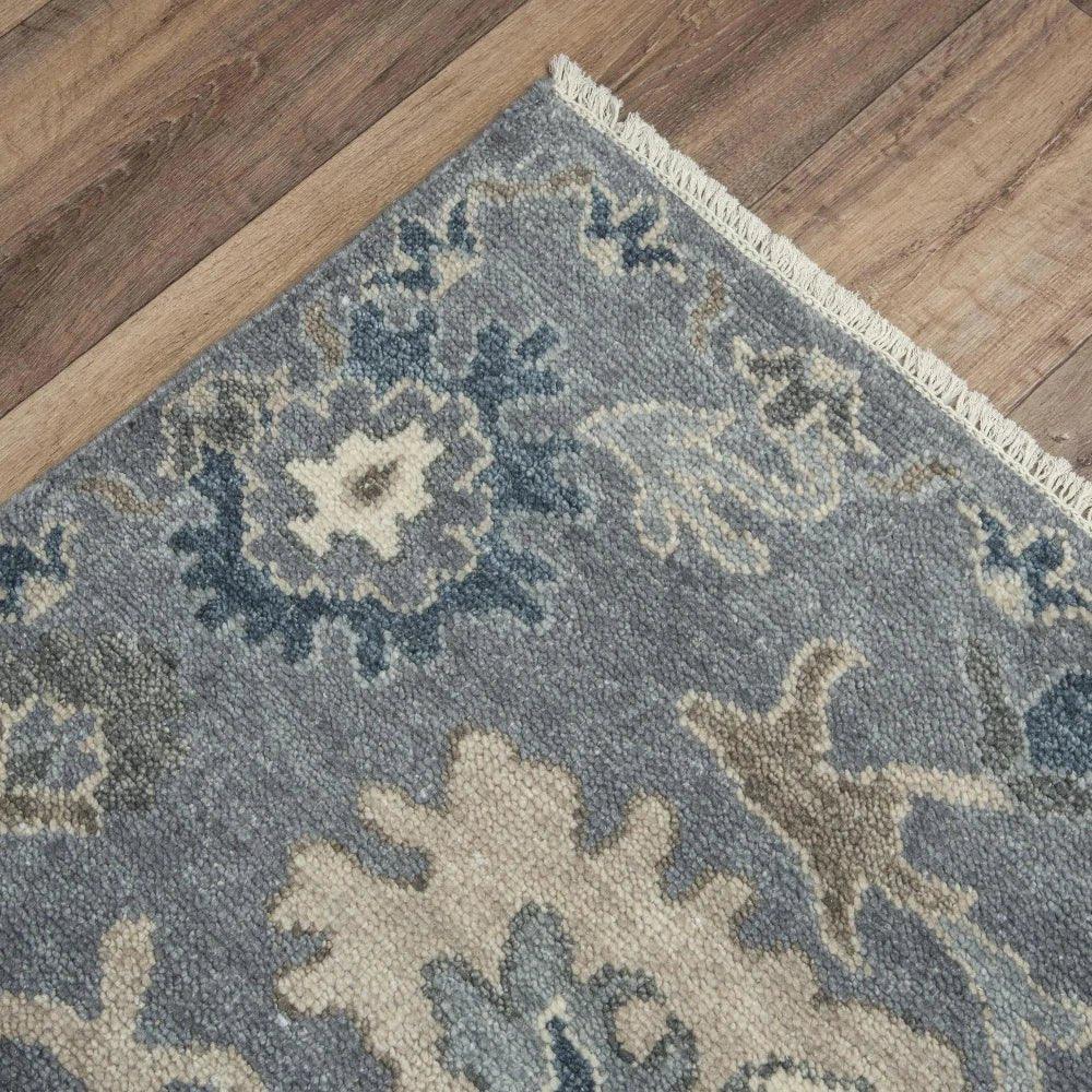 Clep Floral Gray Large Area Rugs For Living Room -- gray