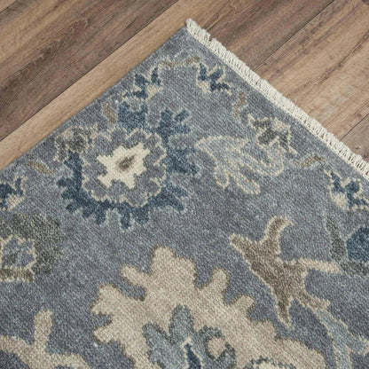 Clep Floral Gray Large Area Rugs For Living Room -- gray