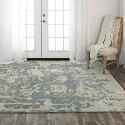 Agua Abstract Dark Gray Large Area Rugs For Living Room -- gray