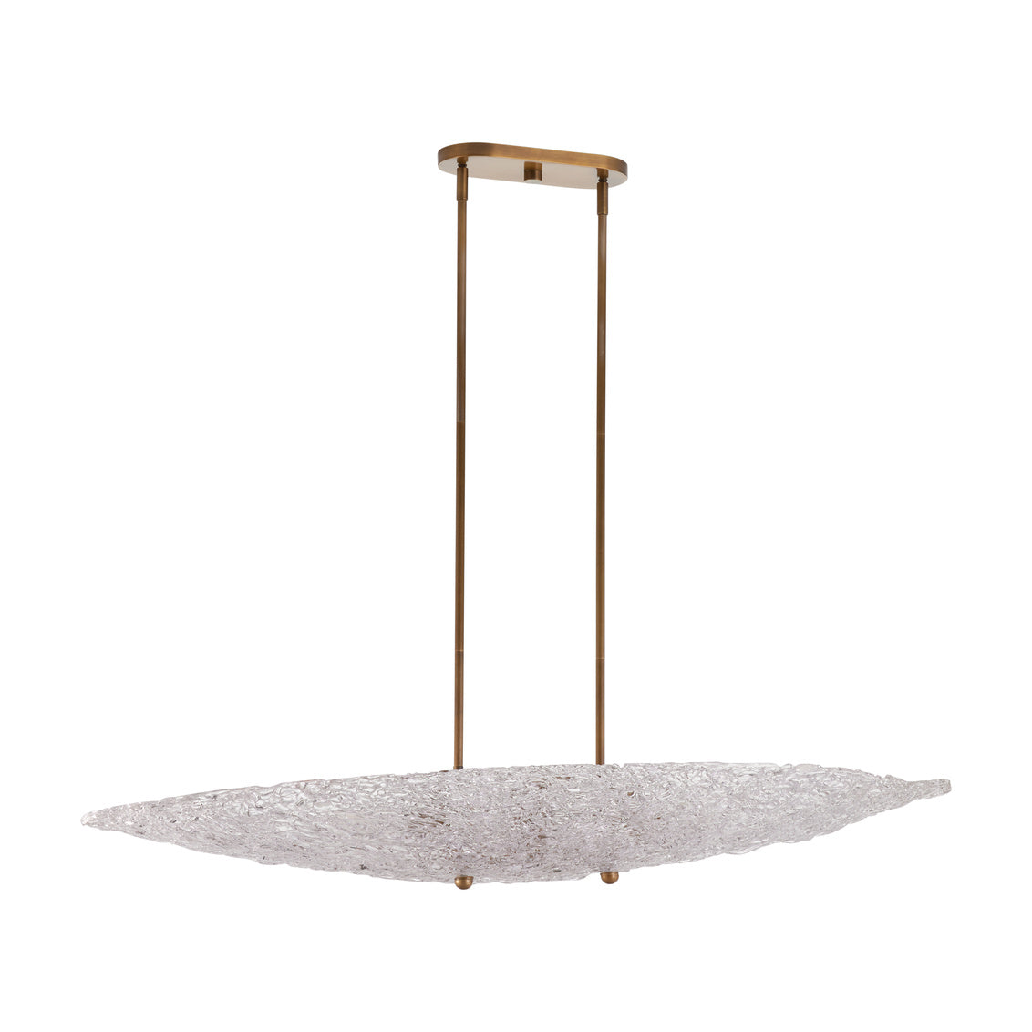 Frost Oval Textured Glass Chandelier