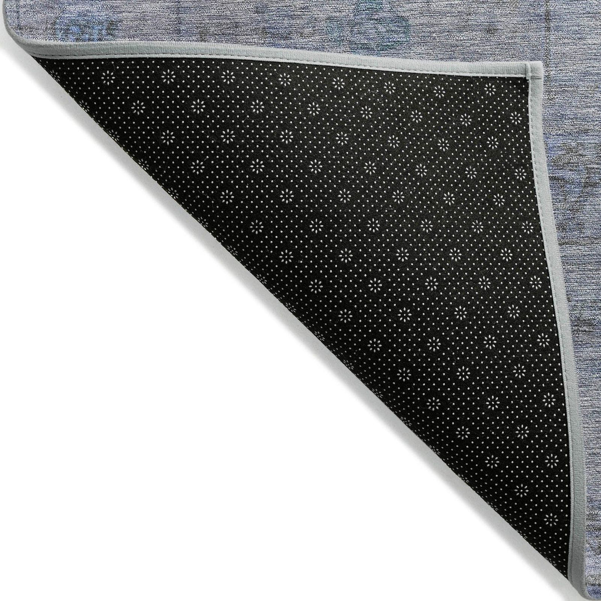 Kaelora Blue Washable Indoor-Outdoor Rug
