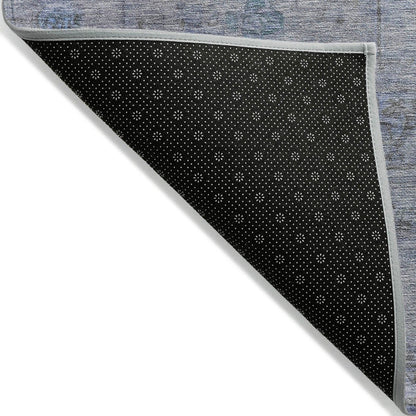 Kaelora Blue Washable Indoor-Outdoor Rug