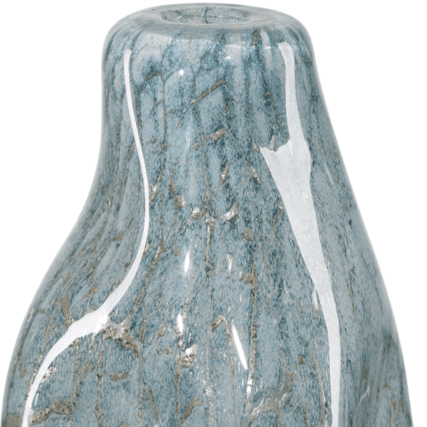 20 in. Tyne Blue Glass Vase