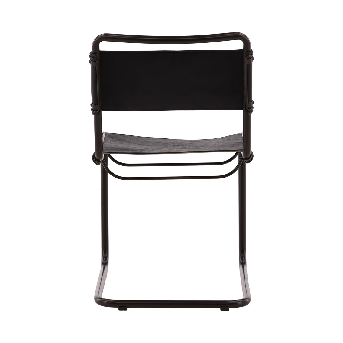 Furniture Classics Harrison Black Leather Side Chair 2PC