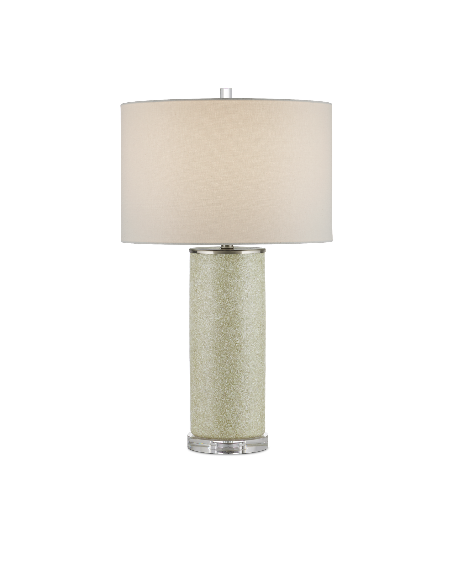 Verdure Cylinder Green Table Lamp