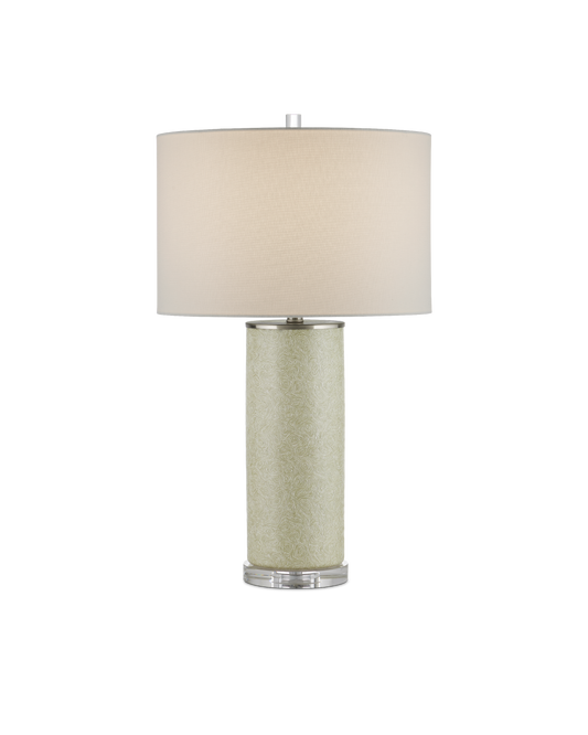 Verdure Cylinder Green Table Lamp