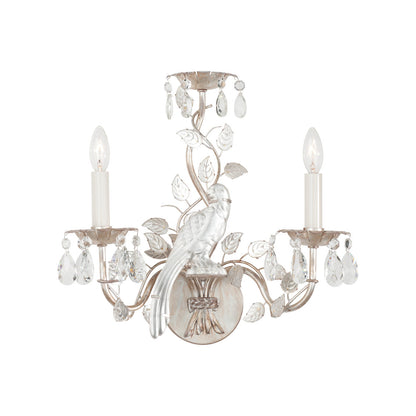 Crystal Clear Bird Wall Sconce