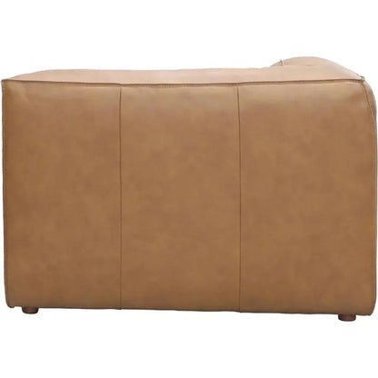 Form Tan Modular Leather Corner Chair Modular Component -- view 5