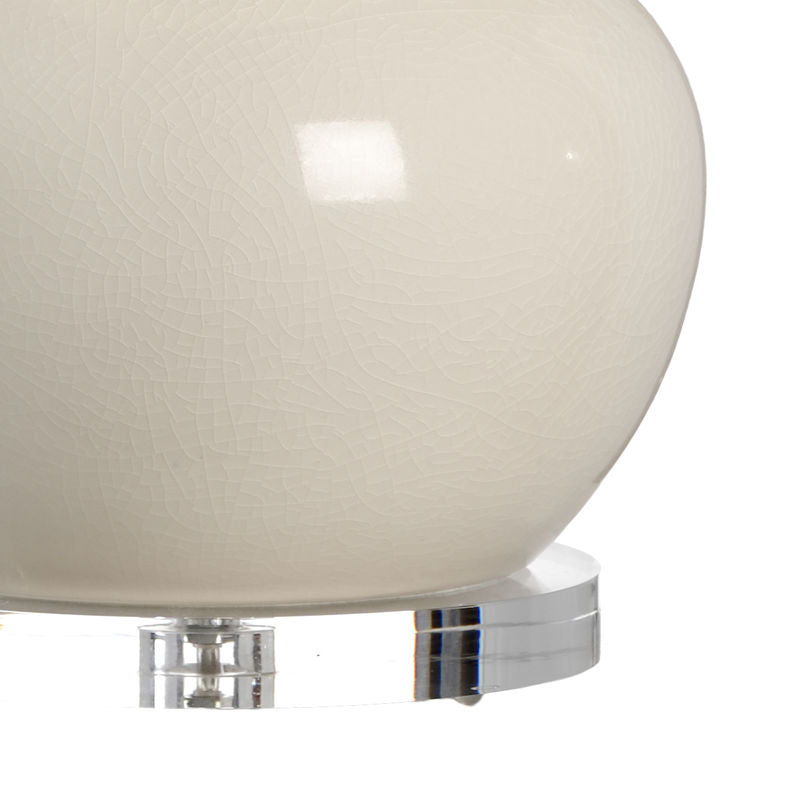 Chelsea House Charles Cream Ceramic Made Vase Table Lamp