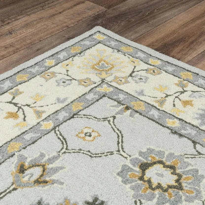Bahn Traditional Gray Living Room Rug -- gray
