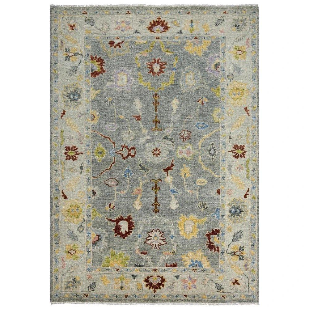 Colm Floral Gray Large Area Rugs For Living Room