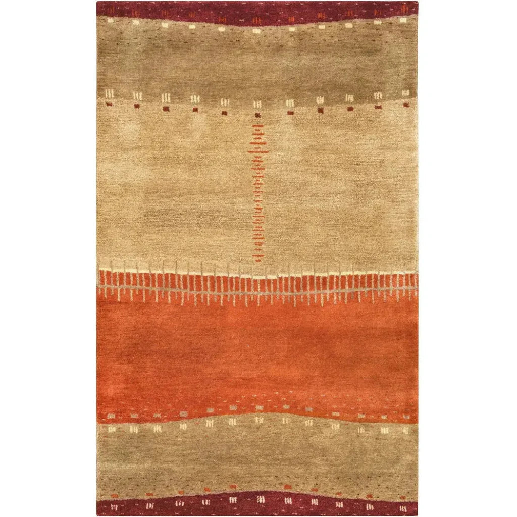 Burh Wool Red Hallway Kitchen Runner Rug - LOOMLAN - LOOMLAN - Area Rugs