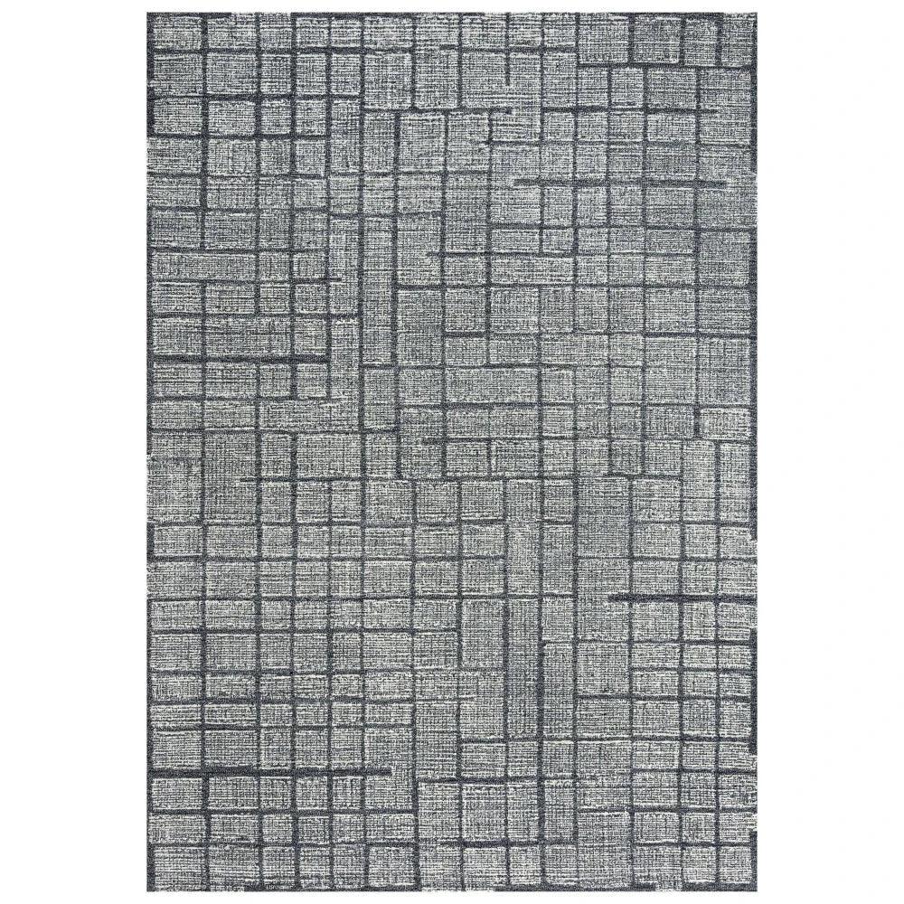 Chip Solid Charcoal Area Rugs For Living Room
