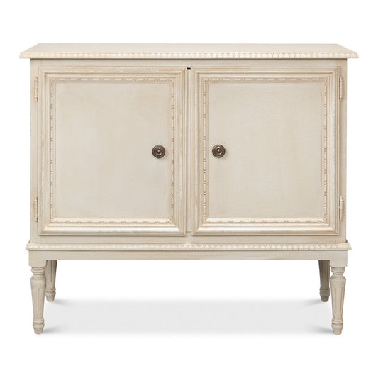 2 Door Sideboard Bright Lime White-Accent Cabinets-Sarreid-LOOMLAN