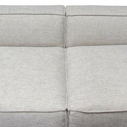 2 PC Set 94" Wide Grey-Beige Low Back Modular Sofa in Barley Modular Sofas Sideboards and Things  By Diamond Sofa