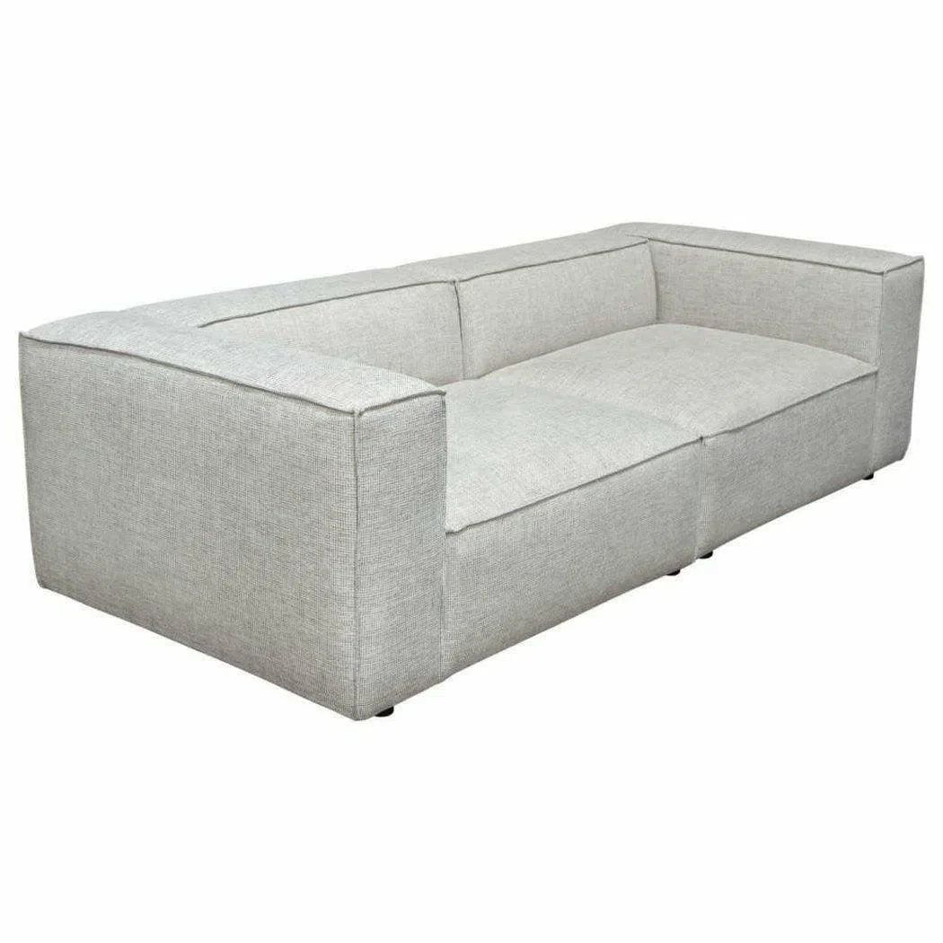 2 PC Set 94" Wide Grey-Beige Low Back Modular Sofa in Barley Modular Sofas Sideboards and Things  By Diamond Sofa