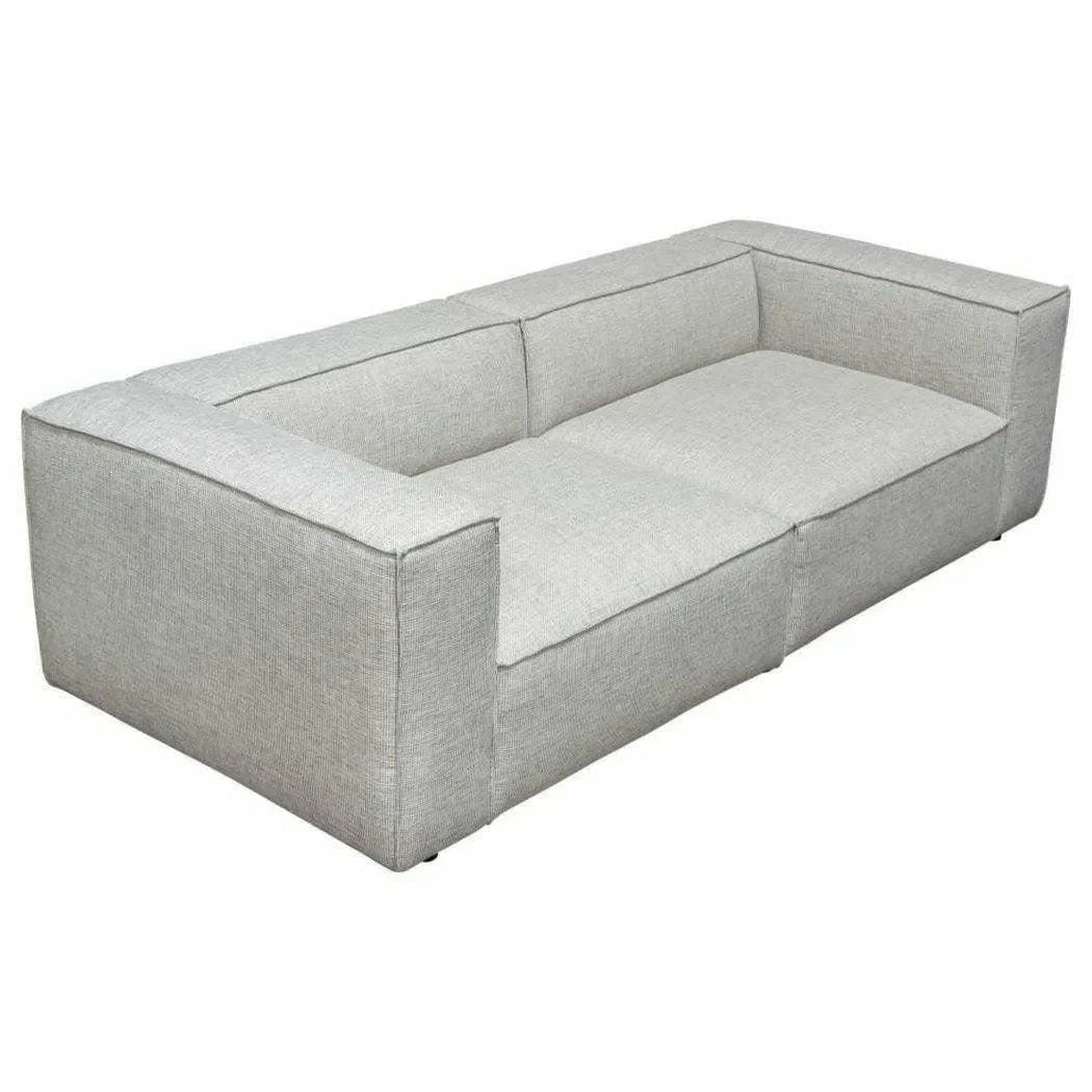 2 PC Set 94" Wide Grey-Beige Low Back Modular Sofa in Barley Modular Sofas Sideboards and Things  By Diamond Sofa