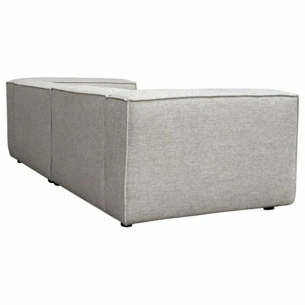 2 PC Set 94" Wide Grey-Beige Low Back Modular Sofa in Barley Modular Sofas Sideboards and Things  By Diamond Sofa