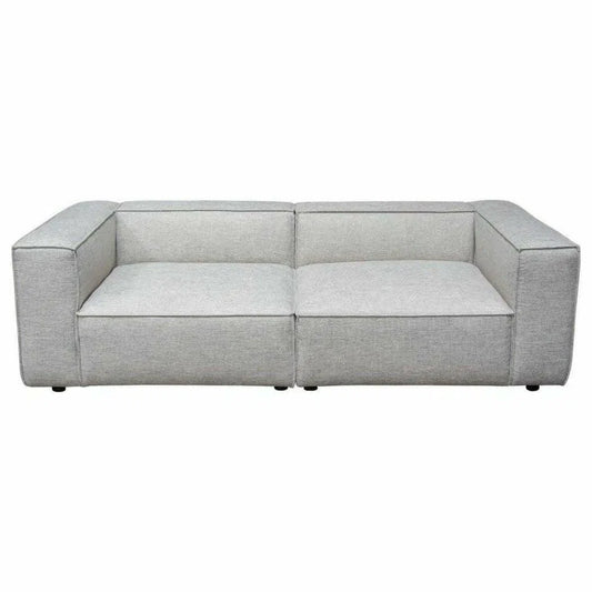 2 PC Set 94" Wide Grey-Beige Low Back Modular Sofa in Barley Modular Sofas Sideboards and Things  By Diamond Sofa