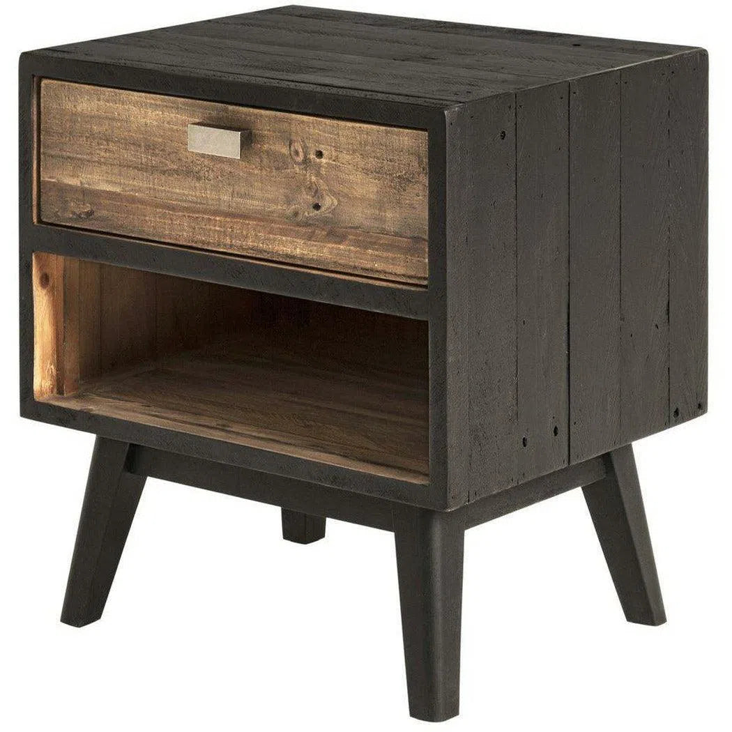 20 Inch Nightstand Black Rustic Nightstands LOOMLAN By Moe's Home