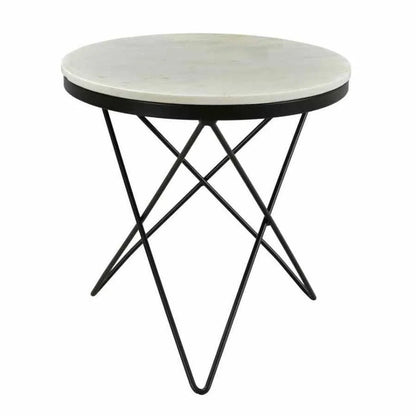 20 Inch Side Table Black Base Black Contemporary Side Tables LOOMLAN By Moe's Home