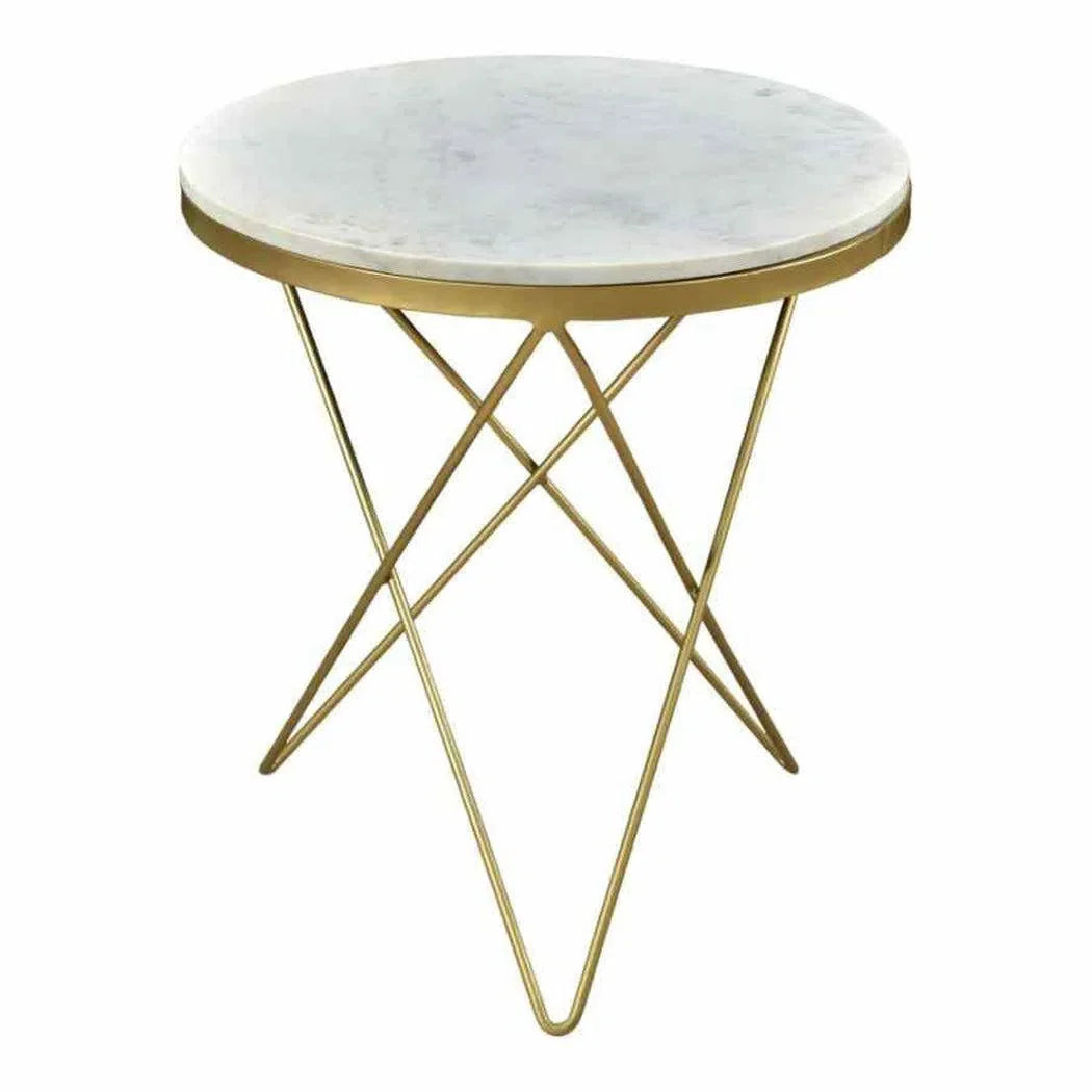 20 Inch Side Table White Contemporary Side Tables LOOMLAN By Moe's Home