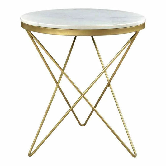 20 Inch Side Table White Contemporary Side Tables LOOMLAN By Moe's Home