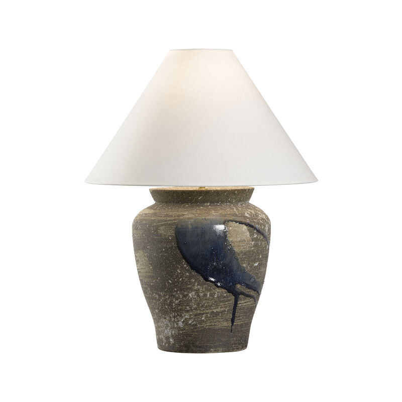 Wildwood Riku Modern Japanese Artistry Indigo Glaze Table Lamp