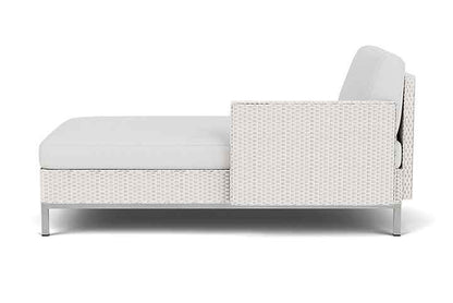Elements Outdoor Chaise with Loom Arm and Back-Outdoor Chaises-Lloyd Flanders-Sideboads And Things