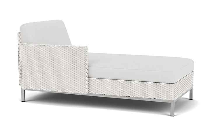 Elements Outdoor Chaise with Loom Arm and Back-Outdoor Chaises-Lloyd Flanders-Sideboads And Things