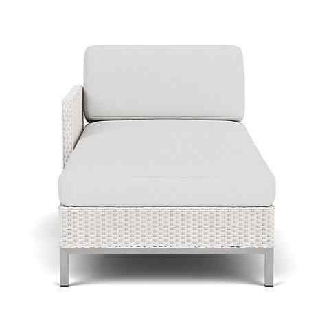 Elements Outdoor Chaise with Loom Arm and Back-Outdoor Chaises-Lloyd Flanders-Sideboads And Things