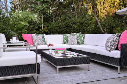 Elements Rectangular Outdoor Cocktail Table-Outdoor Coffee Tables-Lloyd Flanders-Sideboads And Things