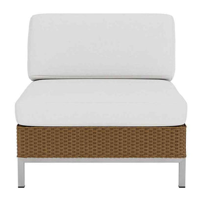 Elements Armless Outdoor Lounge Chair with Loom Back-Outdoor Lounge Chairs-Lloyd Flanders-Sideboads And Things