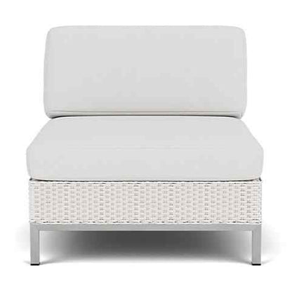 Elements Armless Outdoor Lounge Chair with Loom Back-Outdoor Lounge Chairs-Lloyd Flanders-Sideboads And Things