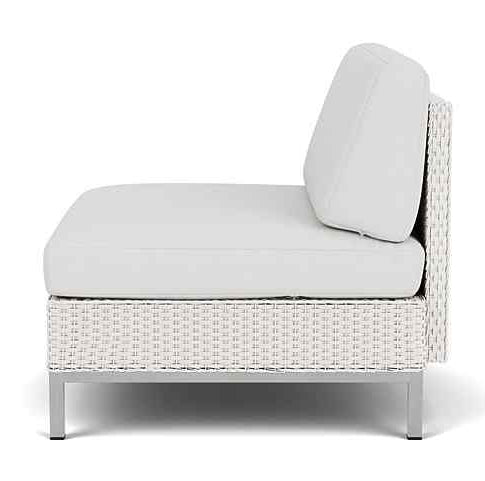 Elements Armless Outdoor Lounge Chair with Loom Back-Outdoor Lounge Chairs-Lloyd Flanders-Sideboads And Things