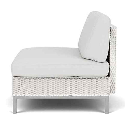 Elements Armless Outdoor Lounge Chair with Loom Back-Outdoor Lounge Chairs-Lloyd Flanders-Sideboads And Things