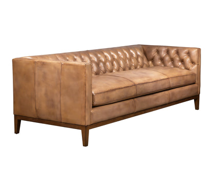 Clara Elegant Style Leather Sofa