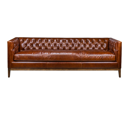 Clara Elegant Style Leather Sofa