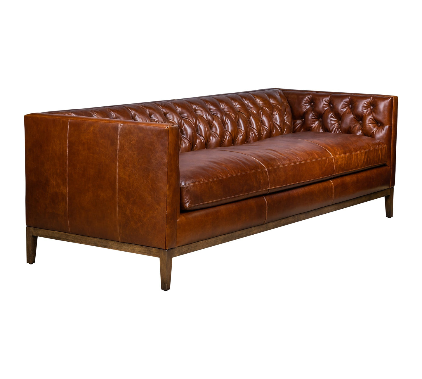 Clara Elegant Style Leather Sofa